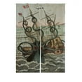 thumbnail image 1 of GCKG Sea Monster Octopus Japanese Noren Curtain,Sea Monster Octopus Doorway Curtain Door Curtain Entrance Curtain Cotton Linen Curtain Size 85x120cm, 1 of 4