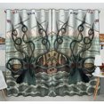 thumbnail image 1 of GCKG Sea Monster Octopus Window Curtain,Sea Monster Octopus Grommet Blackout Curtain Room Darkening Curtains For Bedroom And Kitchen Size 52(W) x 84(H) inches (Two Piece), 1 of 4