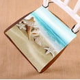 thumbnail image 1 of GCKG Seashell Starfish Soft Sand Blue Sea Chair Pad Seat Cushion Chair Cushion Floor Cushion with Breathable Memory Inner Cushion and Ties Two Sides Printing 16x16 inches, 1 of 3
