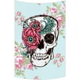 thumbnail image 1 of GCKG Skull Flower Bones Wall Art Tapestries Home Decor Wall Hanging Tapestry Size 60"x90", 1 of 2