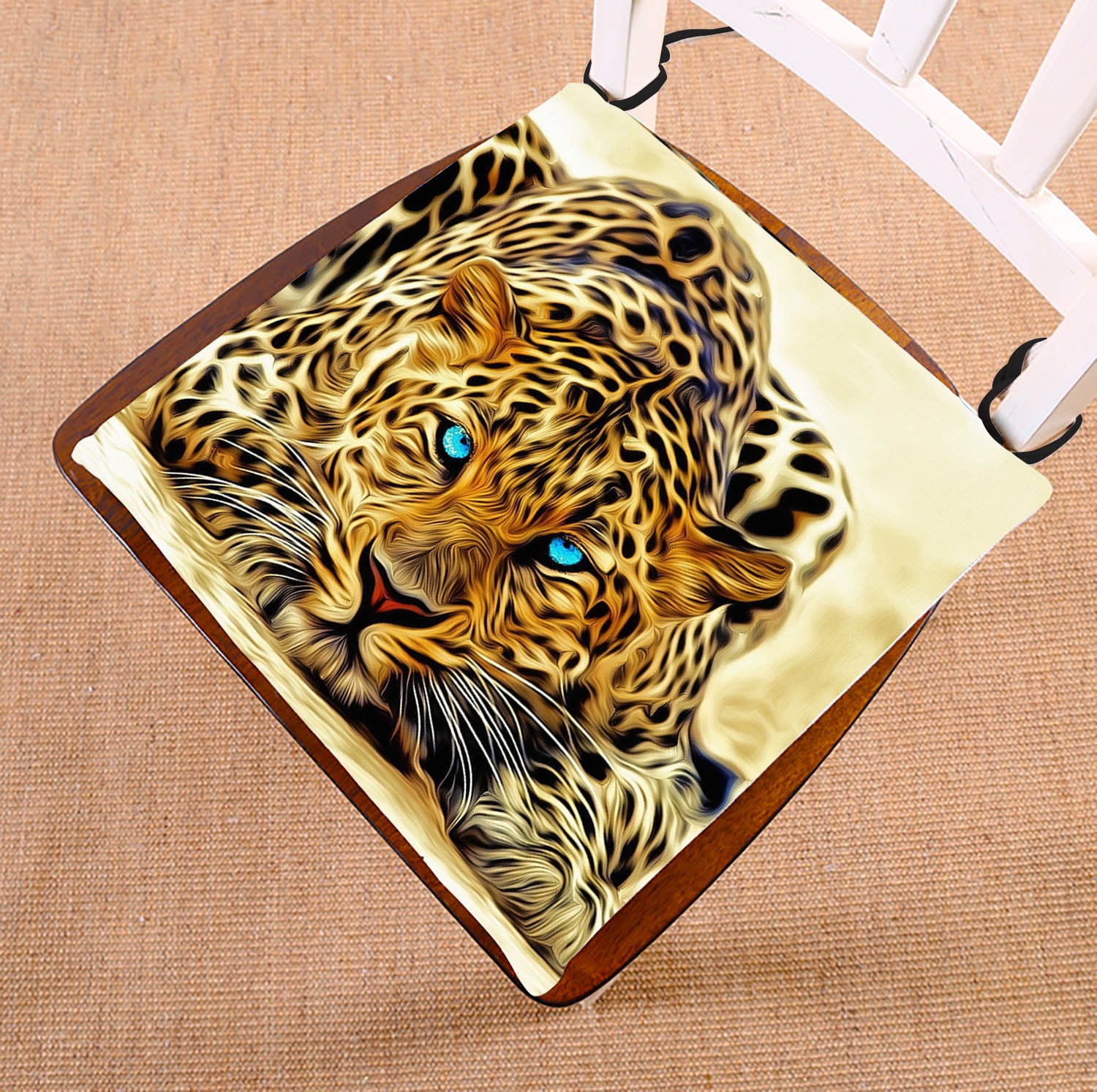 GCKG Special Effect Leopard With Authentical Blue Eyes Wild Animal