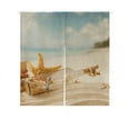 thumbnail image 1 of GCKG Starfish Japanese Noren Curtain,Sky Cloud Beach Starfish Shell Doorway Curtain Door Curtain Entrance Curtain Cotton Linen Curtain Size 85x90cm, 1 of 4