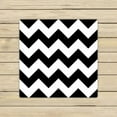 thumbnail image 1 of GCKG Stripe Towels,Black White Chevron Zigzag Stripe Pattern Beach Bath Towels Bathroom Body Shower Towel Bath Wrap For Home,Outdoor and Travel Use Size 13x13 inches, 1 of 4