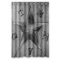 thumbnail image 1 of GCKG Texas Star Bathroom Shower Curtain, Shower Rings Included 100% Polyester Waterproof Shower Curtain 48x72 inches, 1 of 4