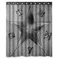 thumbnail image 1 of GCKG Texas Star Bathroom Shower Curtain, Shower Rings Included 100% Polyester Waterproof Shower Curtain 60x72 inches, 1 of 4