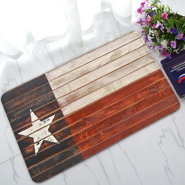 GCKG Texas Star Non-Slip Doormat Indoor/Outdoor/Bathroom Doormat 30 x 18 Inches