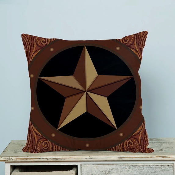 GCKG Texas Star Pillow Case Pillow Cover Pillow Protector Two Sides 18 x 18 Inches