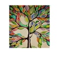 thumbnail image 1 of GCKG Tree of Life Japanese Noren Curtain,Tree of Life Gorgeous Like Leather Doorway Curtain Door Curtain Entrance Curtain Cotton Linen Curtain Size 85x90cm, 1 of 4
