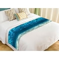 thumbnail image 1 of GCKG Underwater Bed Runner, Bright Gravelly Bottom and Wavy Surface Tropical Seascape Ocean View Bed Runners Scarves Bed Decoration 20x95 inch, 1 of 2