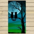 thumbnail image 1 of GCKG Unique Cute Cat Design Beach Towel Shower Towel Wrap For Home and Travel Use Size 30x56 inches, 1 of 4