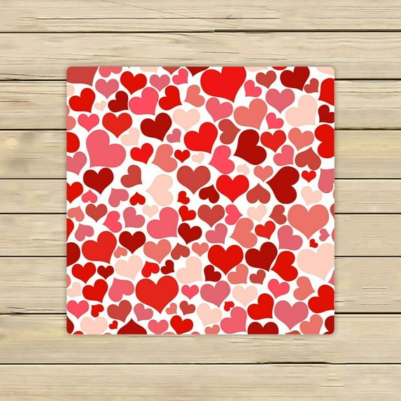 GCKG Valentine's Day Gift Pattern Hand Towel,Spa Towel,Beach Bath Towels,Bathroom Body Shower Towel Bath Wrap Size 13x13 inches