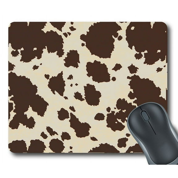 GCKG Vintage Big Cow Bull Fur Animal Mouse Pad Personalized Unique Rectangle Gaming Mousepad 9.84"(L) x 7.87"(W)