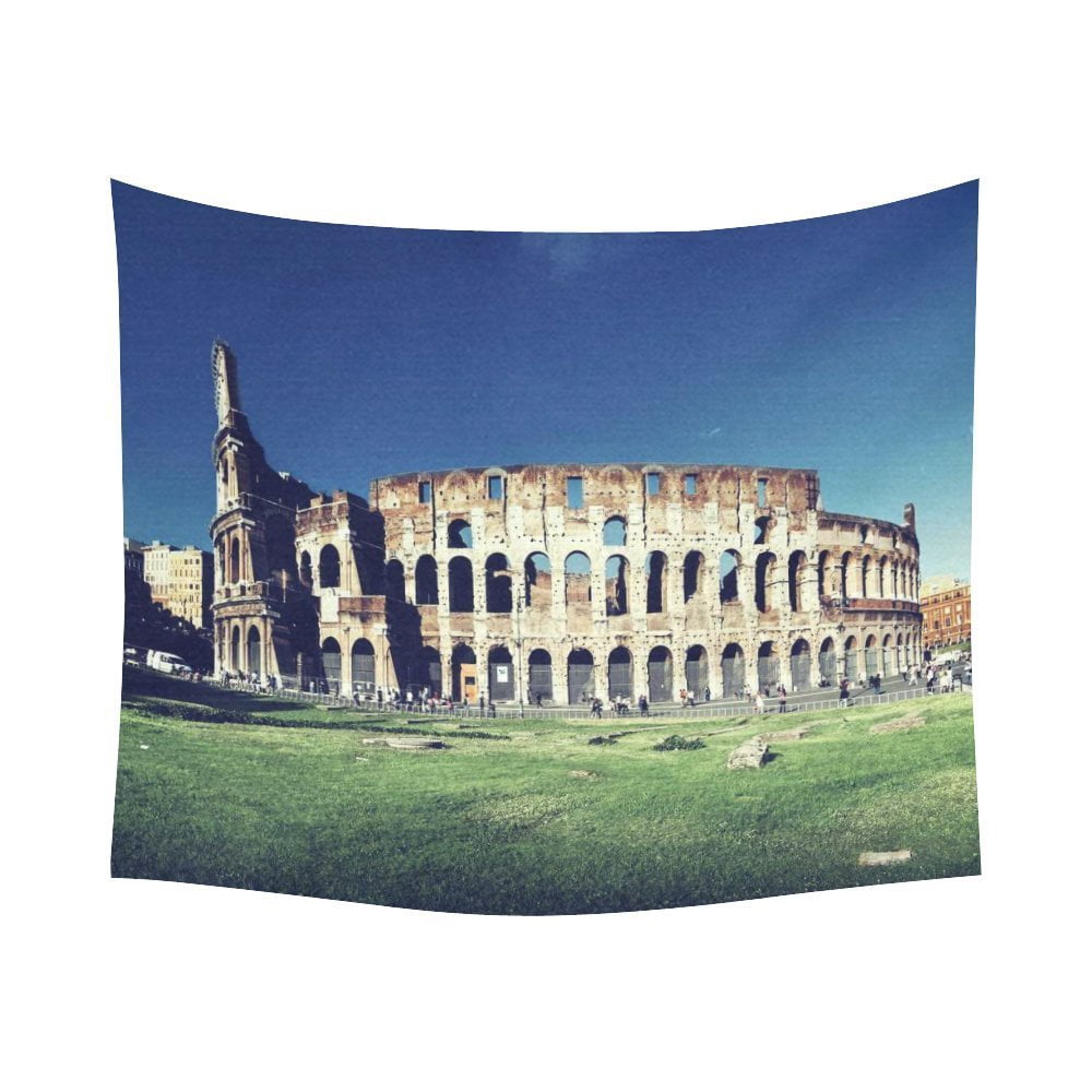 Photo inspiration: Gallery Detail: Gckg Vintage Colosseum Rome Italy Cityscape Tapestry Horizontal Wall