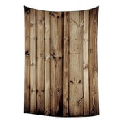 GCKG Vintage Rustic Knotty Old Barn Wood Bedroom Living Room Art Wall Hanging Tapestry Size 40x60 inches