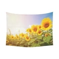 thumbnail image 1 of GCKG Vintage Sunshine Blooming Sunflower Tapestry Wall Hanging Nature Landscape Retro Wall Decor Art for Living Room Bedroom Dorm Cotton Linen Decoration 80 x 60 Inches, 1 of 2