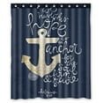 thumbnail image 1 of GCKG We Have This Hope As an Anchor for the Soul Hebrew 6: 19 Theme Pattern Waterproof Polyester Shower Curtain Bathroom Deco 60x72 inches, 1 of 4