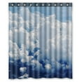 thumbnail image 1 of GCKG White Cloud Waterproof Polyester Shower Curtain Bathroom Deco 60x72 inches, 1 of 4
