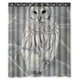 thumbnail image 1 of GCKG White Cute Owl Perch On Tree Waterproof Polyester Shower Curtain Bathroom Deco 60x72 inches, 1 of 4