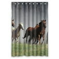 thumbnail image 1 of GCKG Wild Running Horses Bathroom Shower Curtain, Shower Rings Included 100% Polyester Waterproof Shower Curtain 48x72 Inches, 1 of 4