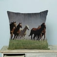 thumbnail image 1 of GCKG Wild Running Horses Pillow Case Pillow Cover Pillow Protector Two Sides 20 x 20 Inches, 1 of 2