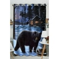 thumbnail image 1 of GCKG Winter Bear Window Curtain Kitchen Curtain Size 52(W) x 84 inches (One Piece), 1 of 4