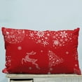 thumbnail image 1 of GCKG Xmas Merry Christmas Reindeer Snow Pillow Case Pillow Cover Pillow Protector Two Sides 20 x 30 Inches, 1 of 2
