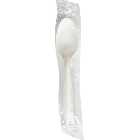 GCN, GNR11103WR, Individual Medium Weight Eating Utensils, 1000 / Carton, White