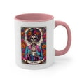 thumbnail image 1 of GCO Funny Skeleton Tarot Card Mug 11oz Ceramic White Accent Coffee Mug Gift, 1 of 4