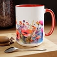 thumbnail image 1 of GCO Large Floral Coffee Mug 15oz Ceramic Tea Cup Gift For Mom, 1 of 4
