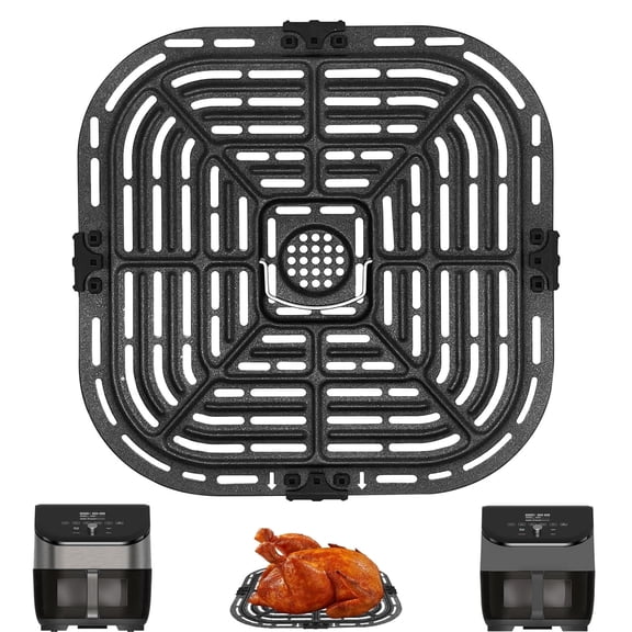 GCQ Air Fryer Replacement Parts for Instant Vortex Plus 6QT Clear Cook Air Fryer, Ar Fryer Accessories Grill Pan Grill Plate Rack Tray Crisper Plate
