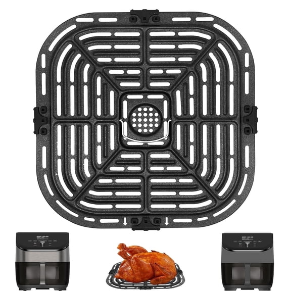 GCQ Air Fryer Replacement Parts for Instant Vortex Plus 6QT Clear Cook Air Fryer, Ar Fryer Accessories Grill Pan Grill Plate Rack Tray Crisper Plate