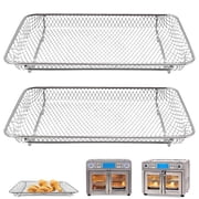 GCQ 2PCS Air Fryer Basket for EmerilLagasse Dual Zone 25 QT 360 Air Fryer Oven, 11.6" x 6.9" Air Fryer Basket Accessories Replacement Parts