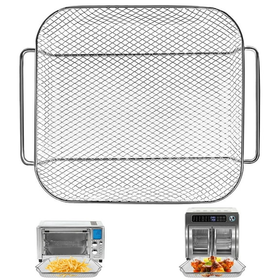GCQ Air Fryer Basket for Everyday 360 26 QT Extra Large Air Fryer, 12.5''10'' Steel Air Fryer Accessories Replacement Parts Wire Rack