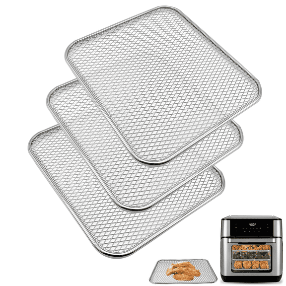 GCQ Grill Pan for Instant Vortex Plus 10 Quart Innsky CROWNFUL 10.6Qt Air Fryer Oven, 10.2 x 9 Inch Nonstick Food Grade Tray, Oven Replacement Accessories Dishwasher Safe