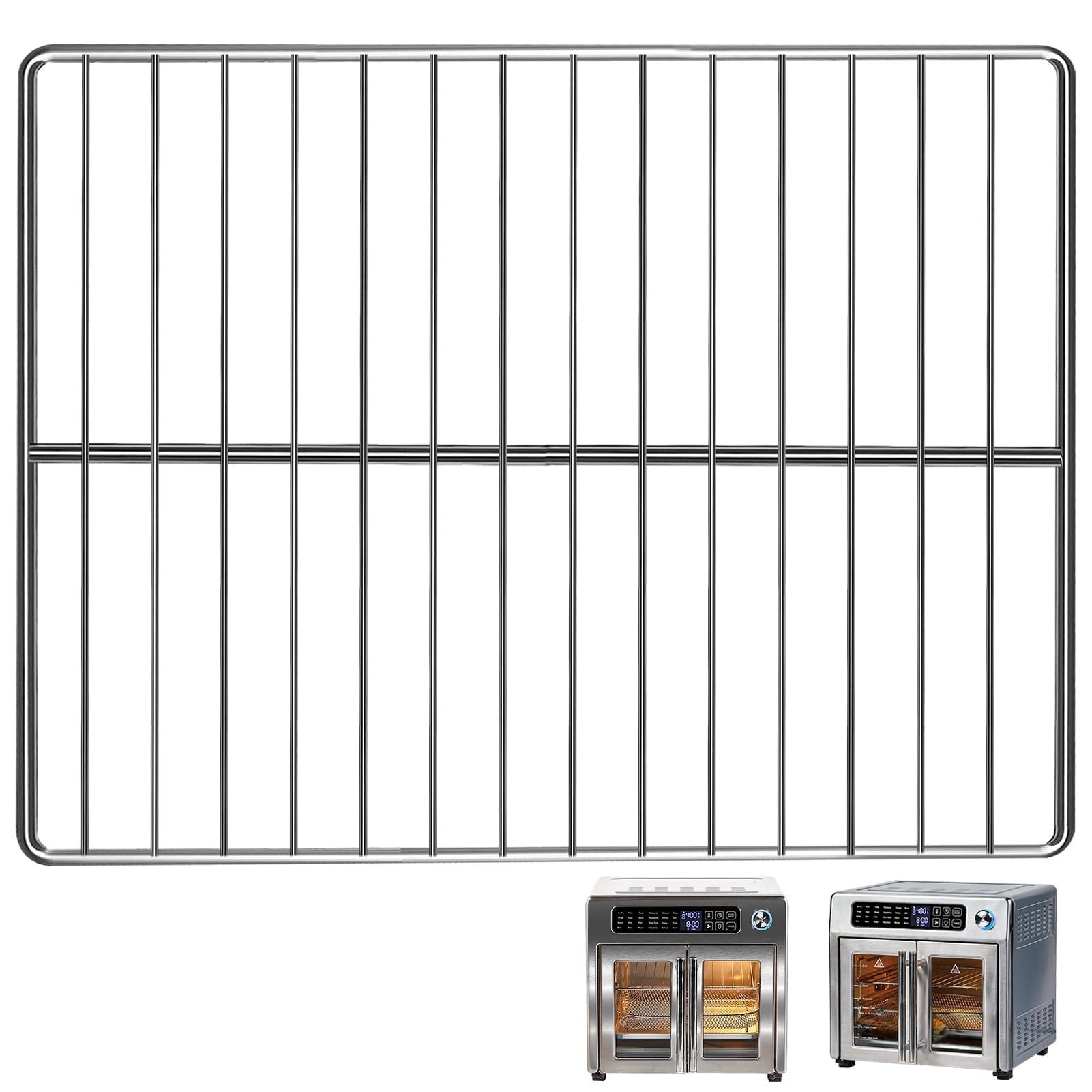 Silver Stainless Steel Convection Toaster Oven Tray, 14.6'' x 8.8''
