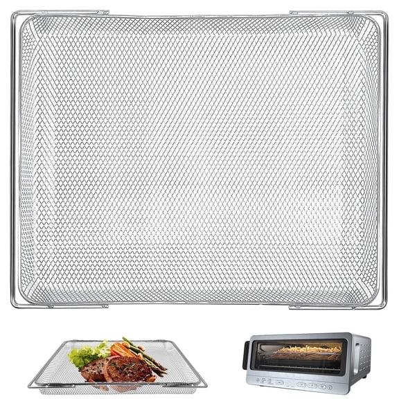 GCQ Air fryer Basket Replacement for Ninja Flip Toaster Oven & Air Fryer SP151, 13.8''× 10.6'' Air Fryer Replacement Parts Accessories Grill Rack