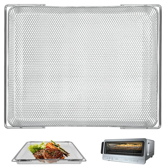 GCQ Air fryer Accessories for Ninja Flip Toaster Oven & Air Fryer SP151, 13.8'' 10.6'' Food Grade Stainless Steel Air Fryer Replacement Parts Basket Grill Rack, Dishwasher Safe