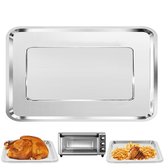 GCQ Convection Toaster Oven Replacement Parts for BLACK DECKER 8 Slice Extra Wide Convection Toaster Oven, 14.68.8 IN Food Grade Grill Pan Grill Plate Rack Tray Crisper Plate Accessories