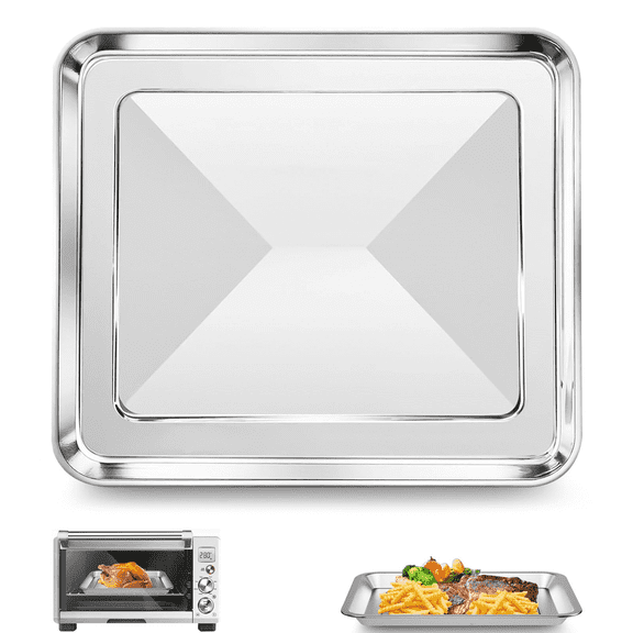 GCQ 11.7"×11.7" Baking Pan for Breville BOV800XL BOV810BSS BOV845BSS BOV900BSS Smart Oven, Compatible with Ninja SP100 SP101 SP1001C SP201 Air Fry Oven toaster oven replacement tray