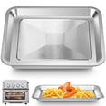 thumbnail image 1 of GCQ Toaster Oven Replacement Tray for Cuisinart TOA-26 TOA-28 AFR-25 Air Fryer Convection Oven, 10.7 x 9.8 Inch Air Fryer Grill Pan Toaster Oven Accessories, 1 of 7