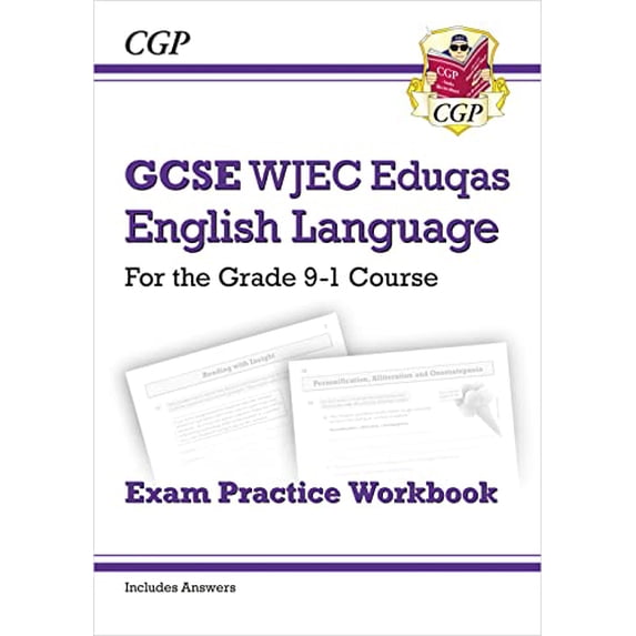 Pre-Owned GCSE English Language WJEC Eduqas Exam Practice Workbook (includes Answers): perfect for the 2023 and 2024 exams (CGP WJEC Eduqas GCSE English Language) Paperback