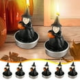 thumbnail image 1 of GCVIZUSO Halloween Lights,Halloween Decoration Indoor, Halloween Party Supplies Pumpkin Candles Halloween Plastic Arts Candles 6pc, 1 of 6