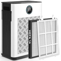 2025 Upgraded Air Purifier for Home Large Room 2800Ft² with Washable Pre-filter, H14 True Hepa Air Purifiers for Bedroom with Timer, 22dB Sleep Mode, for Pets Hair Pollen Odor Dander Dust Wildfire