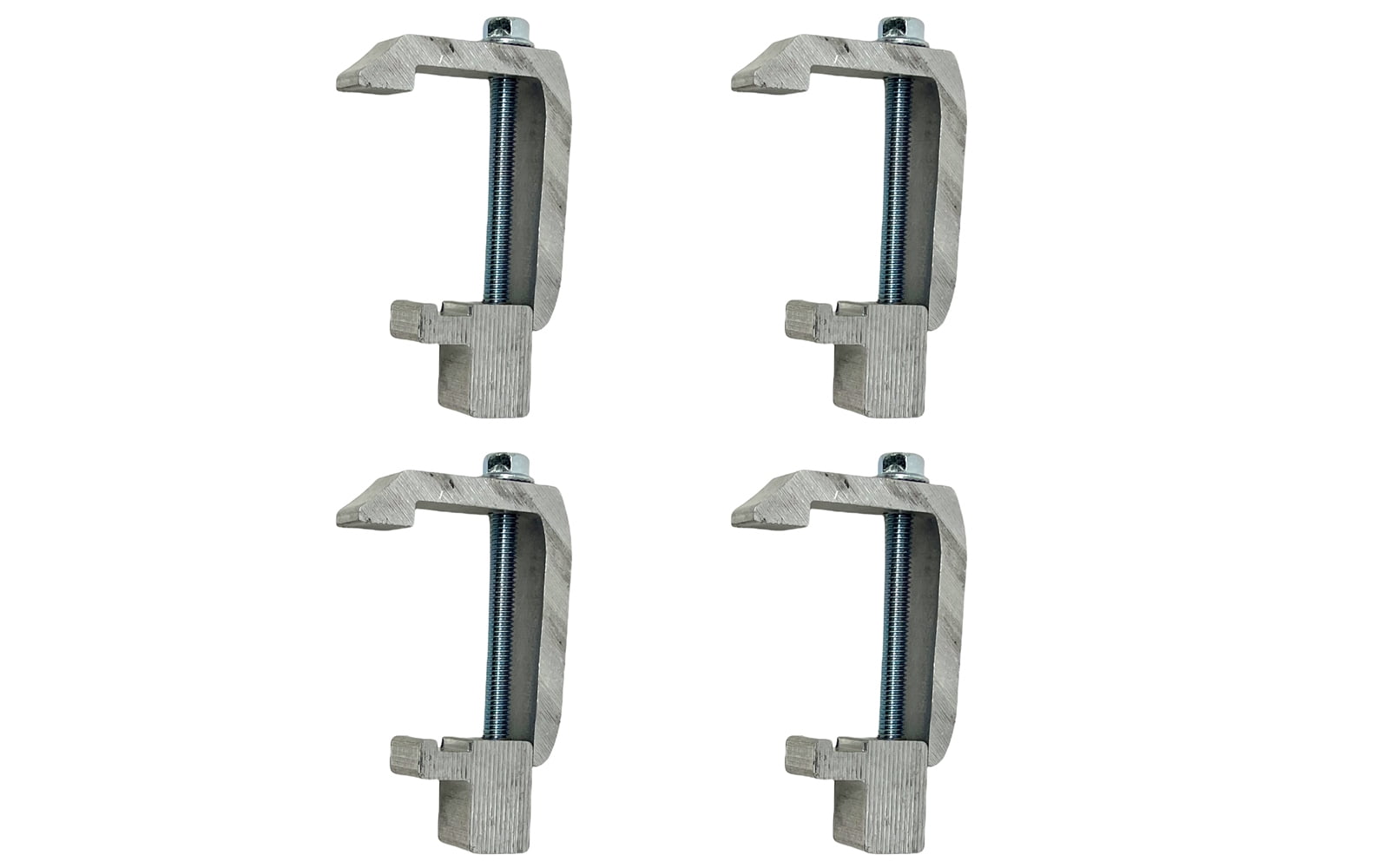 GCi STRONGER BY DESIGN G-121 Utility Cargo Rail Mounting Clamps for Caps and Shells with a Fiberglass wrap on Toyota Tundra '07 & Newer, Tacoma '07 & Newer and Jeep Gladiator (.0812 inch, 4 pk)