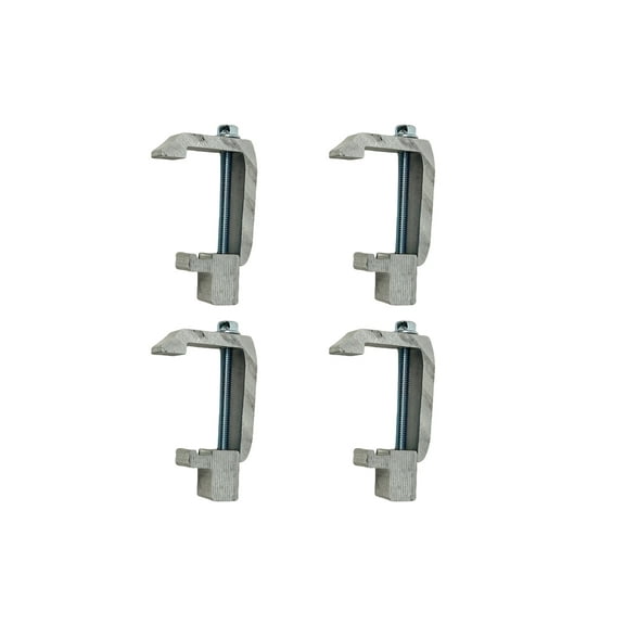 GCi STRONGER BY DESIGN G-121 Utility Cargo Rail Mounting Clamps for Caps and Shells with a Fiberglass wrap on Toyota Tundra '07 & Newer, Tacoma '07 & Newer and Jeep Gladiator (.0812 inch, 4 pk)