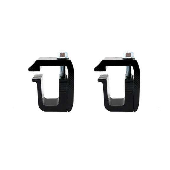 GCi Stronger By Design G-1 Clamp 2 Pack for Truck Cap, Camper Shell, Topper for Pickup Truck - Black Powder Coated (2)
