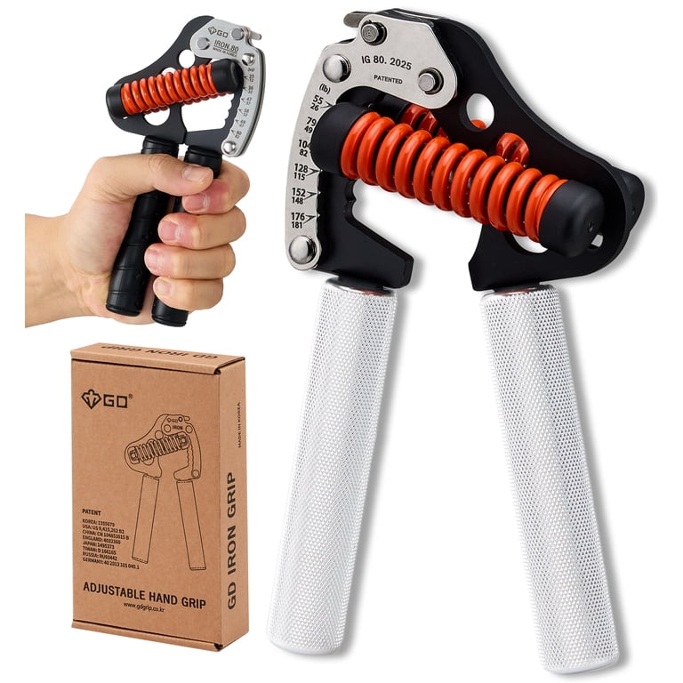 GD Iron Grip 80 12lv Hand Grip Strengthener (26-181lbs) Adjustable