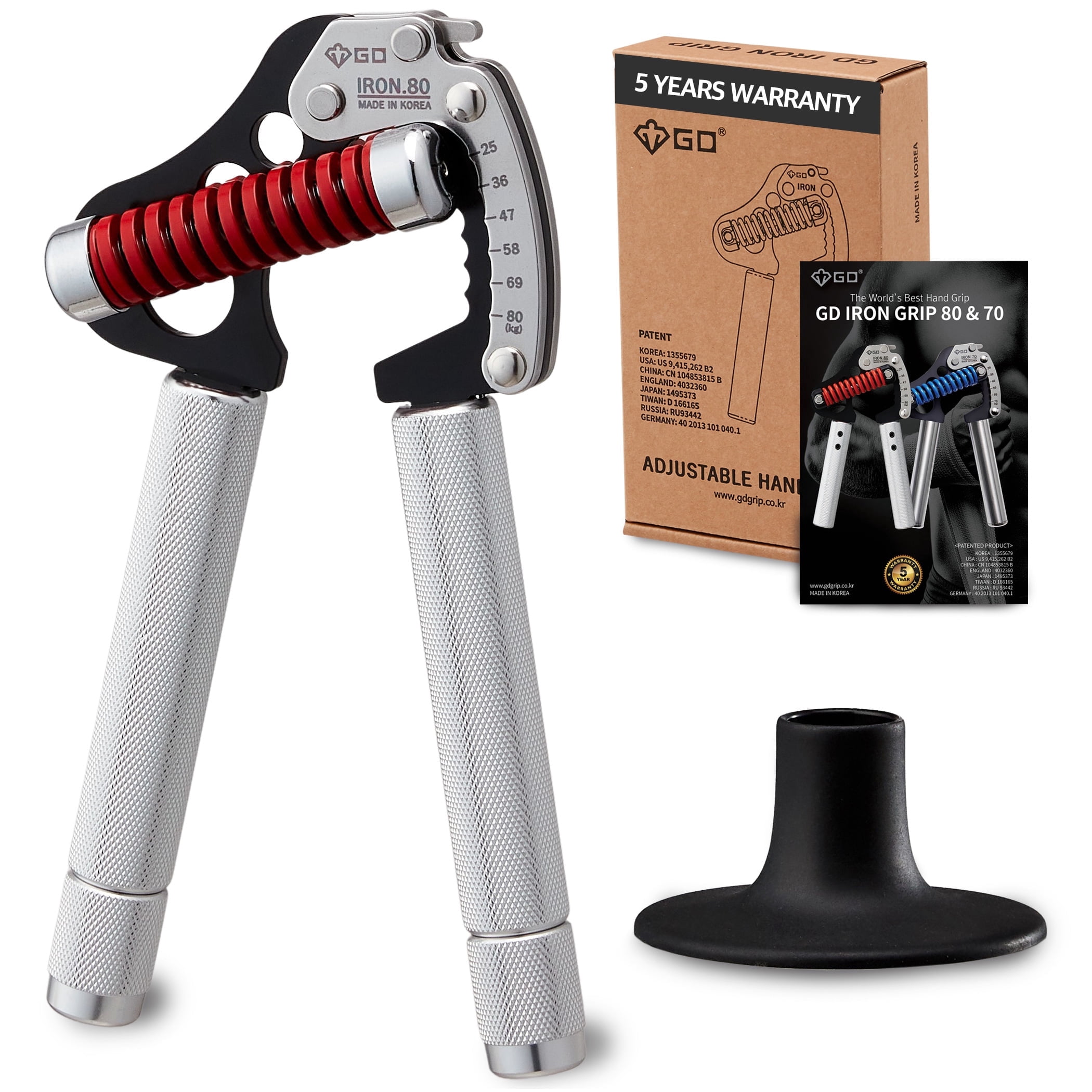 GD IRON GRIP IG EXT 80 (25-80kg, 延長) Amazon | (55 to 176 lb(80)) - GD Iron Grip EXT Adjustable Hand