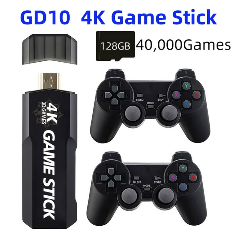 GD10 Game Stick Built-in Games 128GB 2.4G Wireless Controller HD Retro  Video Game Console 4k HD Video Game Console