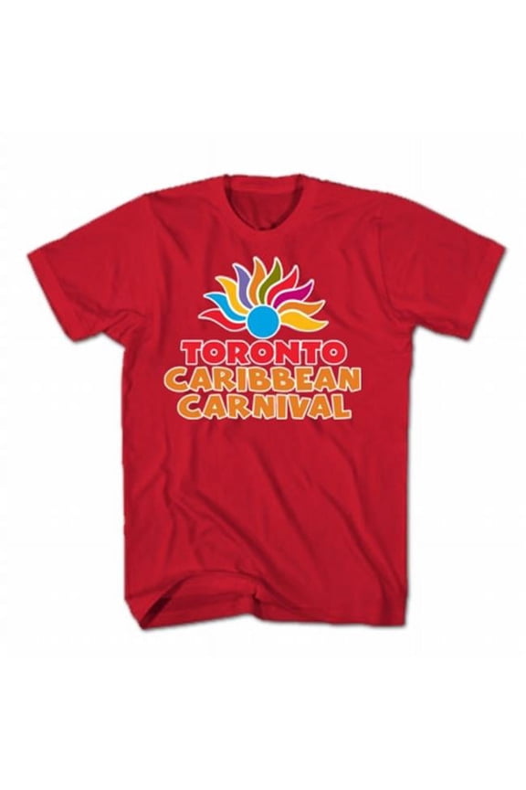 Ltd. TCC-95048S Toronto Caribbean Carnival Adult T-Shirt- Red- Arch Logo- S